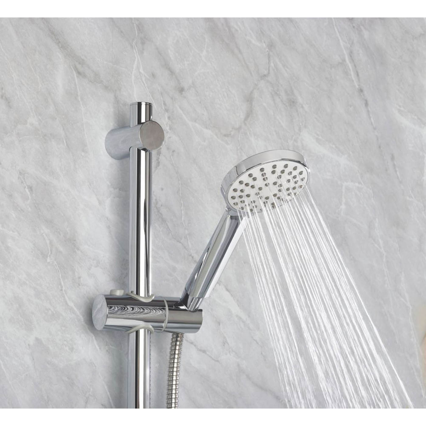 Bristan Thermostatic Mixer Shower Kit Chrome Exposed Single Spray Pattern Round - Image 4