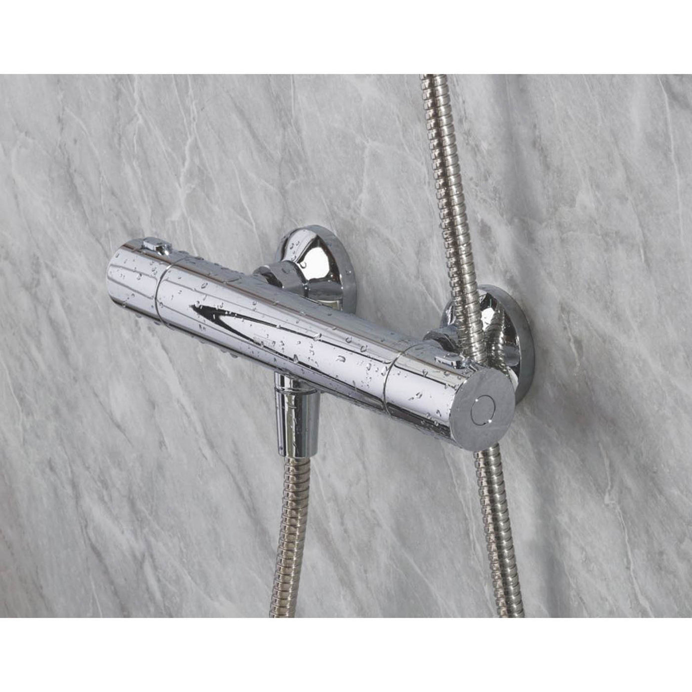 Bristan Thermostatic Mixer Shower Kit Chrome Exposed Single Spray Pattern Round - Image 6