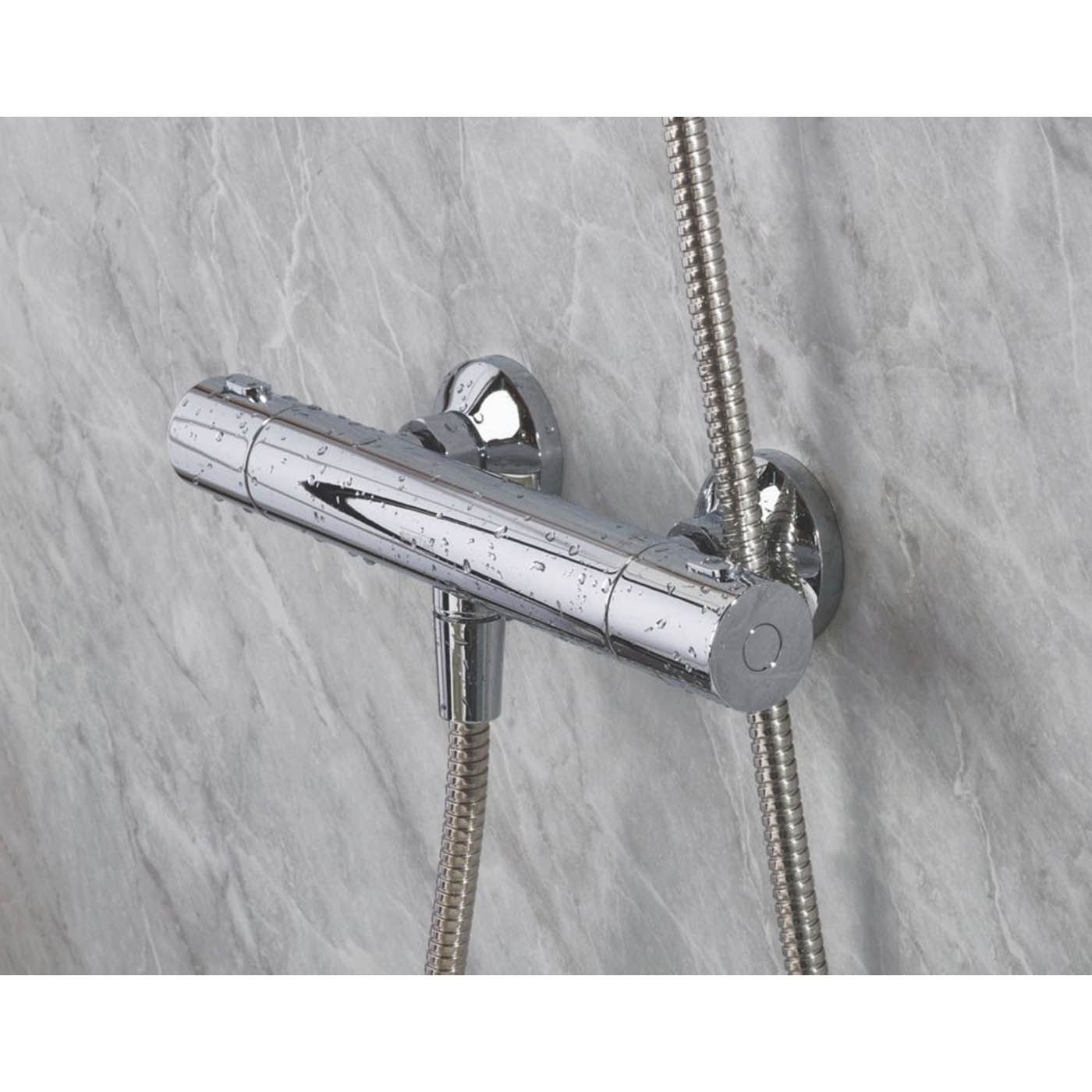 Bristan Thermostatic Mixer Shower Kit Chrome Exposed Single Spray Pattern Round - Image 6