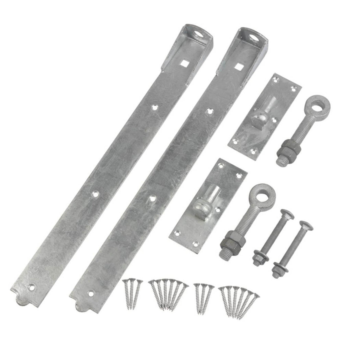 GateMate Bands Hooks Matt Silver Straight Adjustable 165mm x 24" x 600mm 2 Pack - Image 2