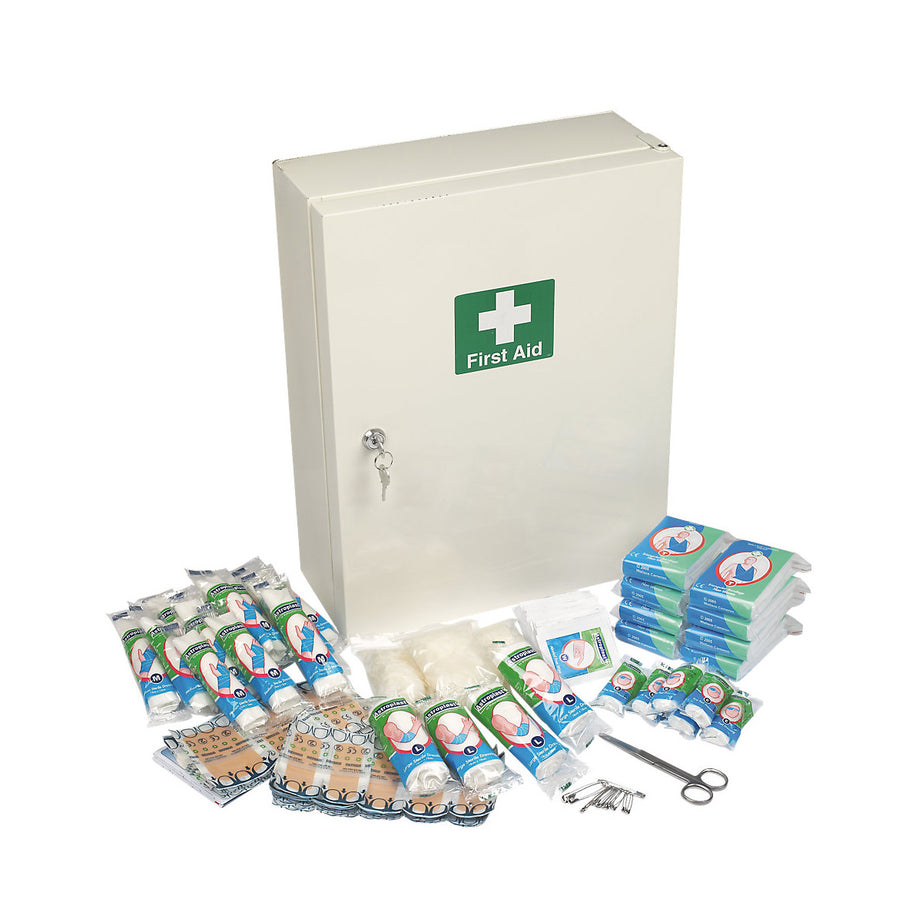 Wallace Cameron First Aid Cabinet Complete 50 Person 120x400x300mm 5.1kg - Image 1