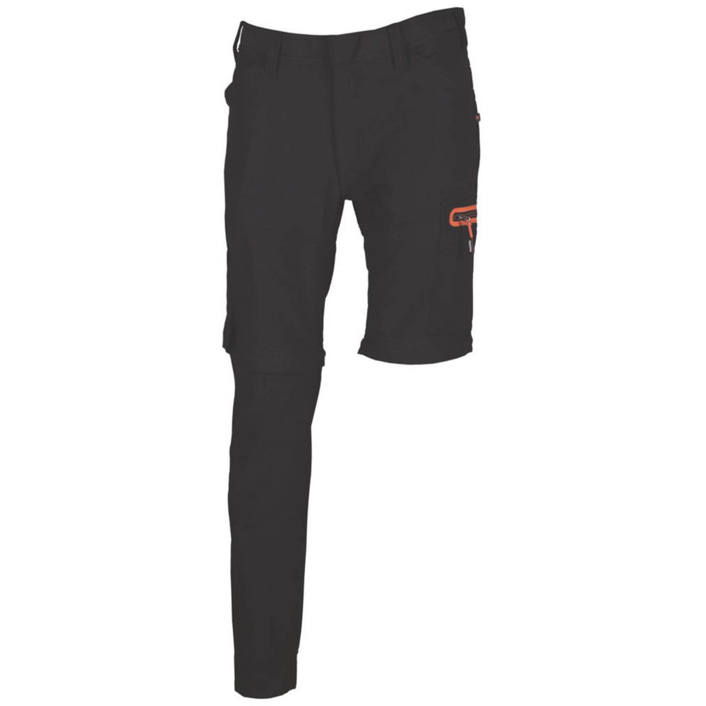 Herock Mens Trousers 6 Pockets Zip-Off Leg Black Breathable 38" W 32" L - Image 3