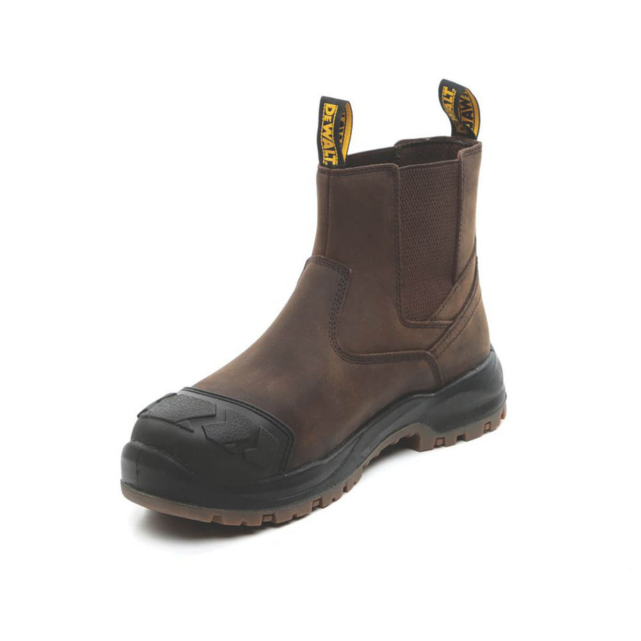 DeWalt Safety Dealer Boots Mens Standard Fit Brown Leather Steel Toe Size 10 - Image 4