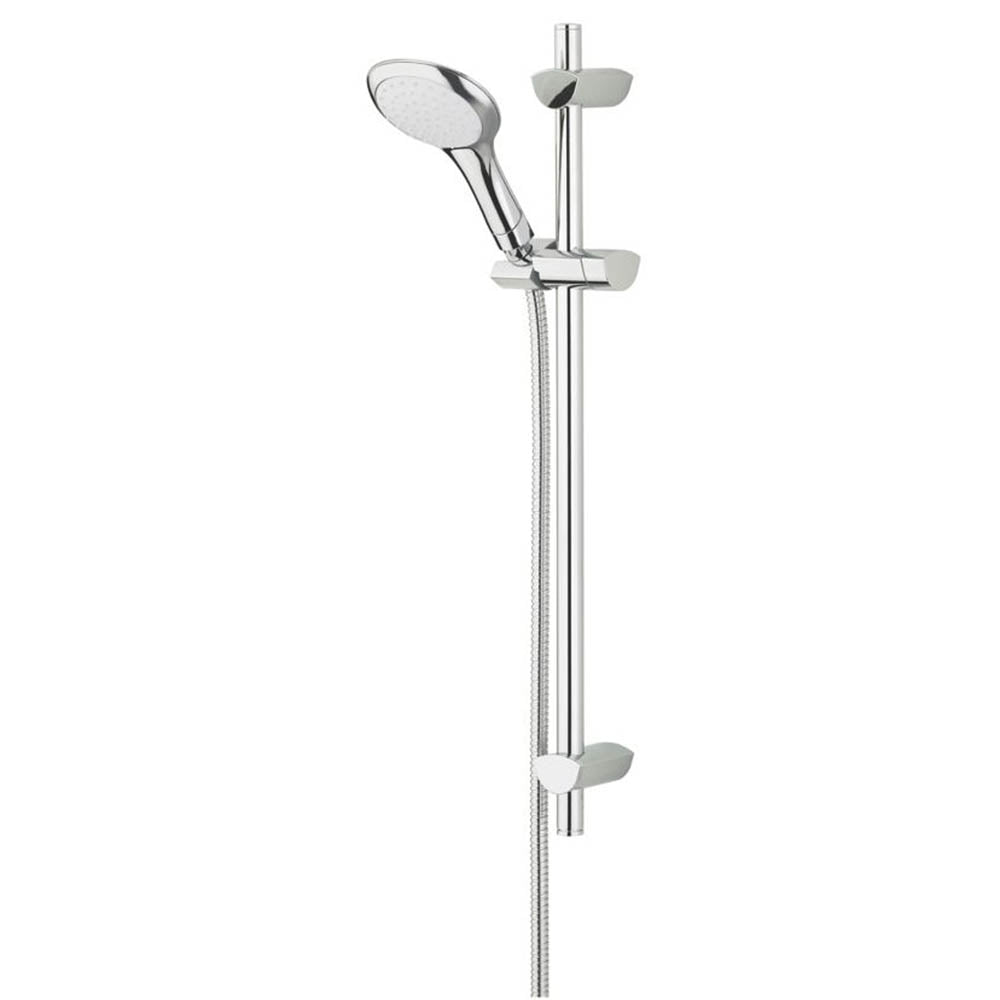 Bristan Shower Kit Mixer Chrome Contemporary Design Single-Spray Pattern Riser - Image 1