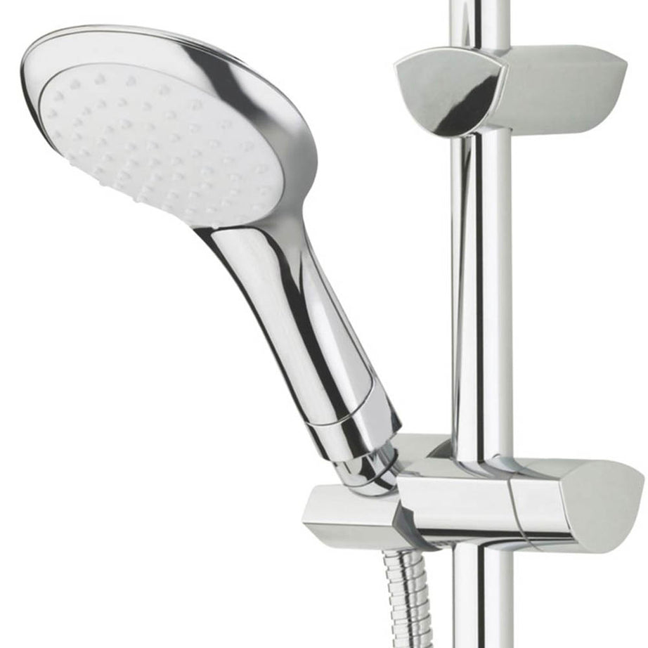 Bristan Shower Kit Mixer Chrome Contemporary Design Single-Spray Pattern Riser - Image 2