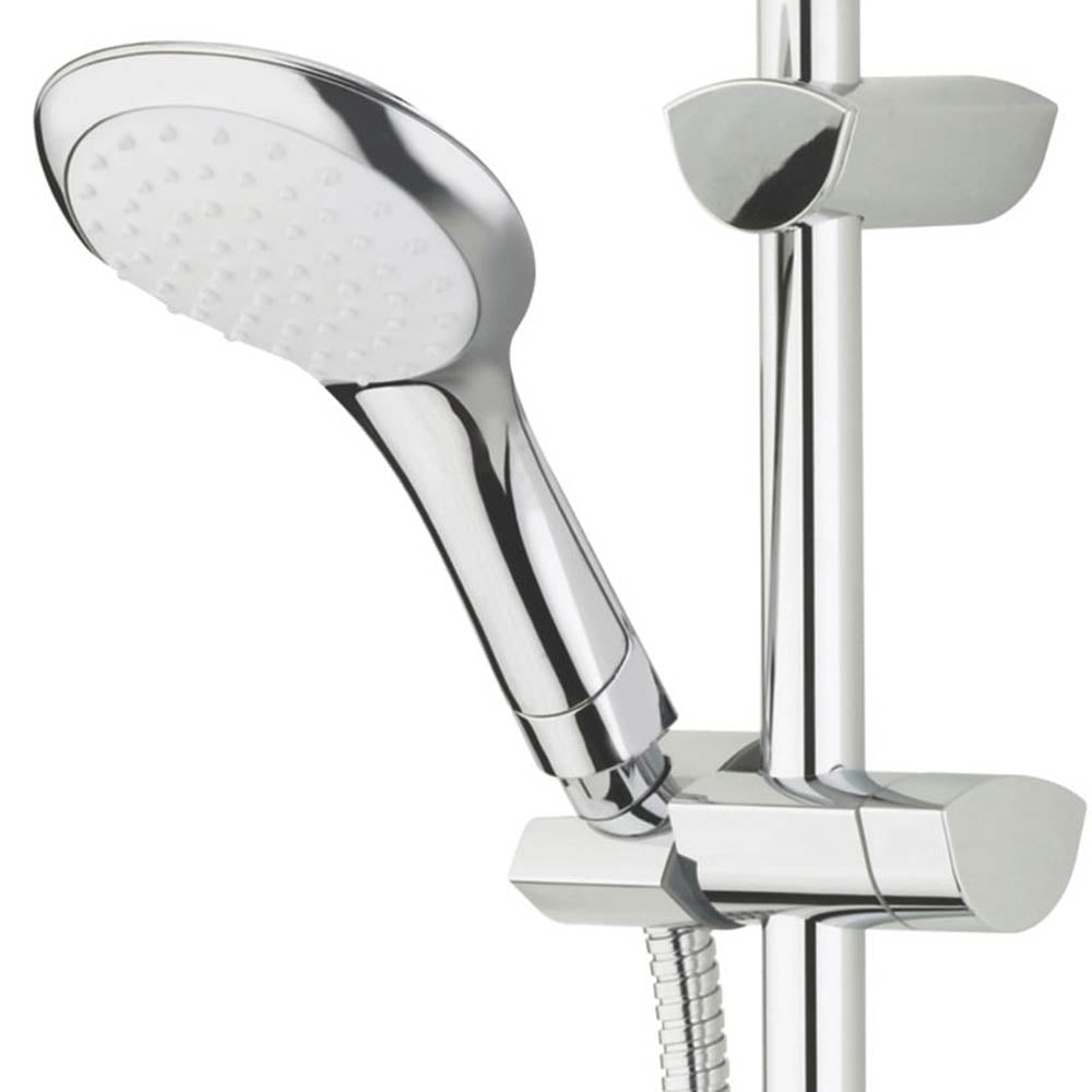Bristan Shower Kit Mixer Chrome Contemporary Design Single-Spray Pattern Riser - Image 2