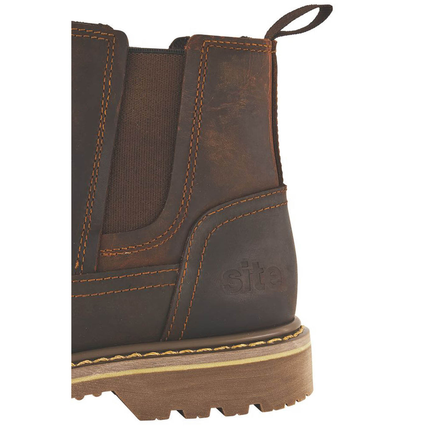Site Safety Dealer Boots Womens Standard Fit Brown Work Shoes Steel Toe Size 3 - Image 5