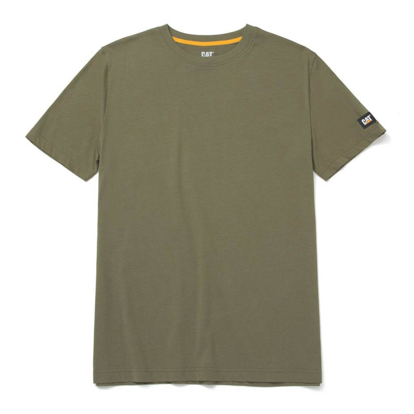 CAT T-Shirt Mens Regular Fit Green Short Sleeve Breathable Large 41" Chest - Image 1