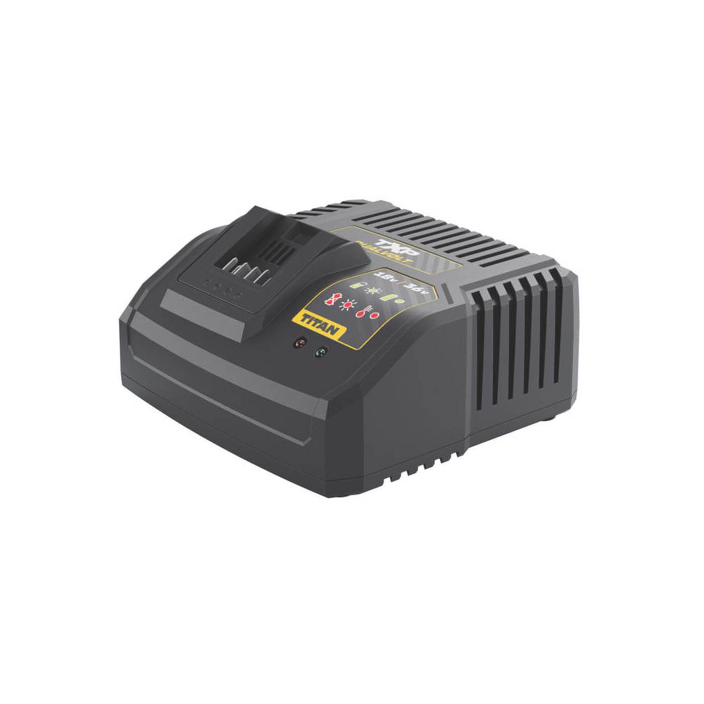 Titan Battery Charger 18/36V Li-Ion TTB1242CHR Fast Dual Voltage Compact - Image 1
