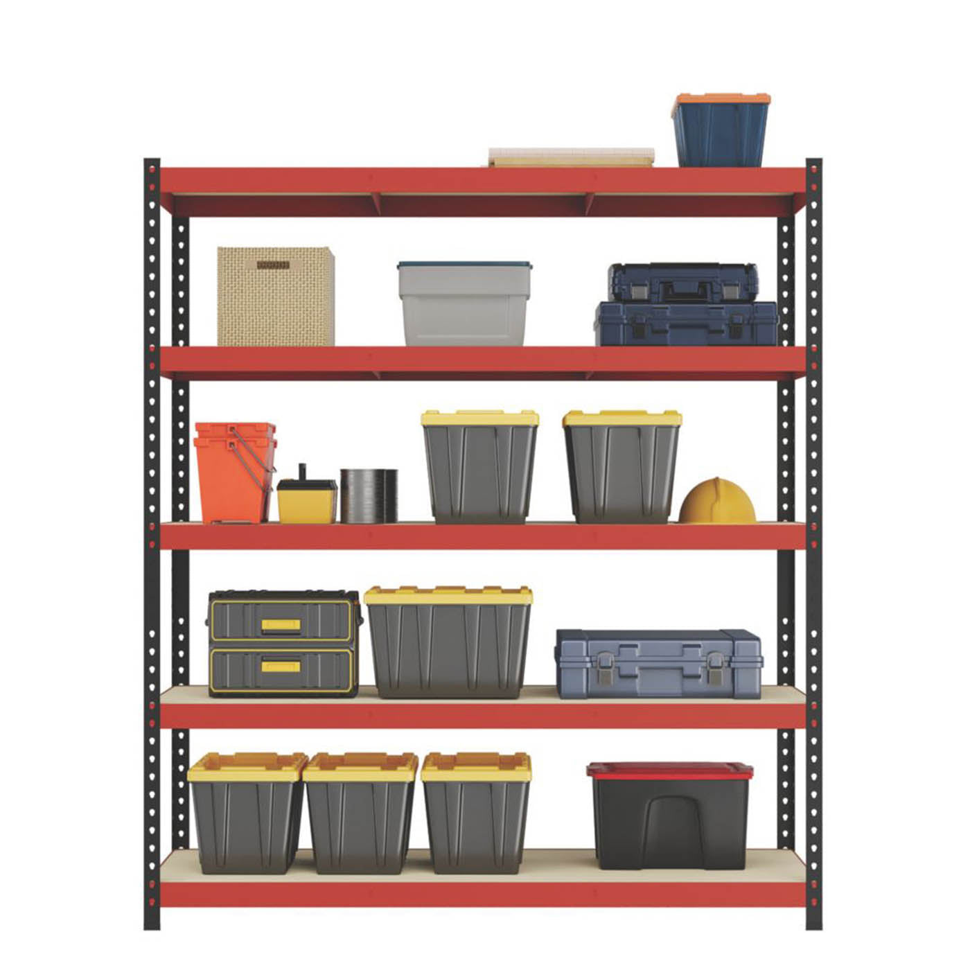 Shelving Unit 5-Tier Metal Garage Storage Shelves Racking Heavy Duty 180x160cm - Image 3