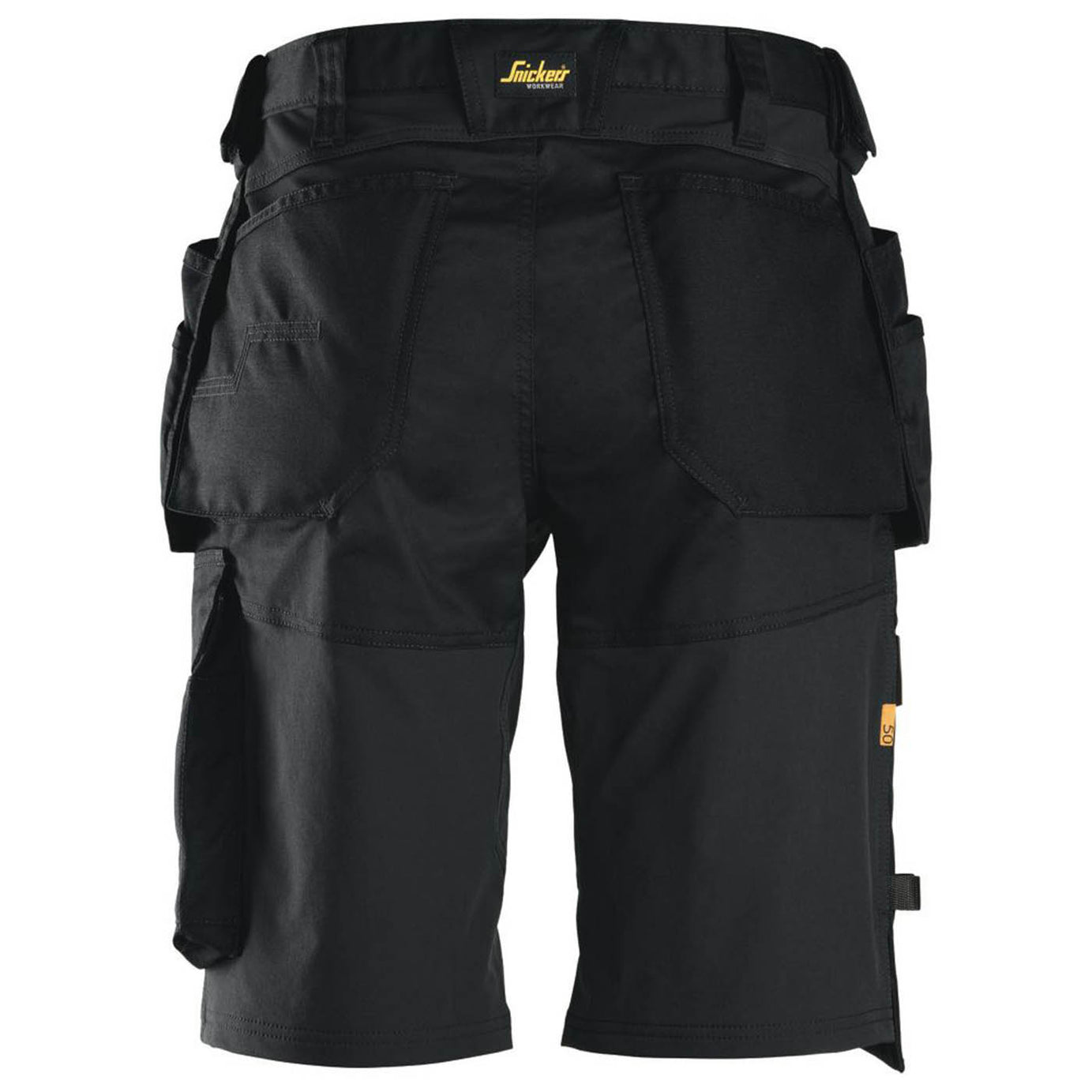 Snickers Work Shorts Mens Loose Fit Black Stretch Breathable Multi Pockets 31W - Image 5