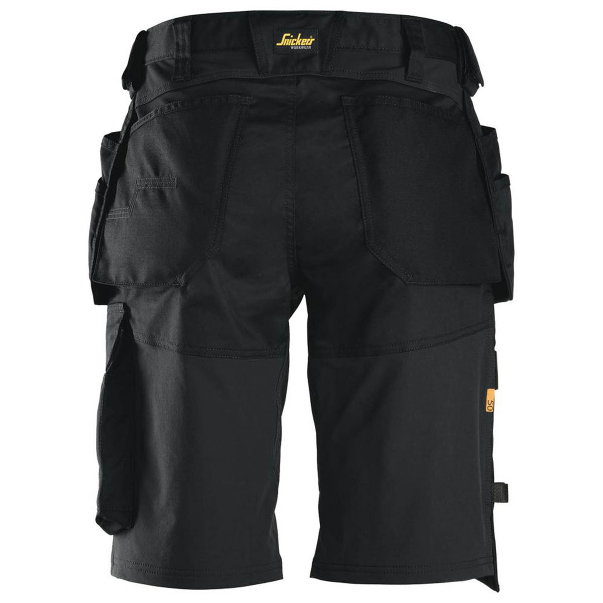 Snickers Work Shorts Mens Loose Fit Black Stretch Breathable Multi Pockets 31W - Image 5