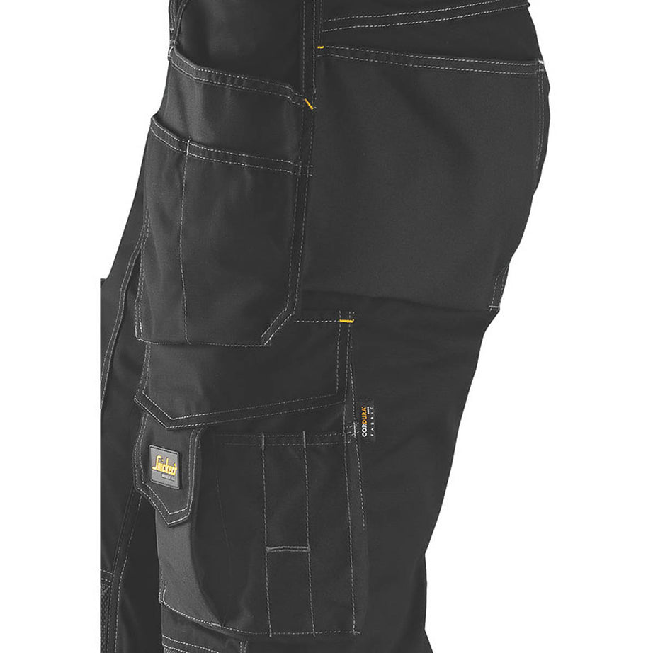 Snickers Work Trousers Mens Twisted Leg Grey Black Multi Pockets Cargo 31W 32L - Image 2