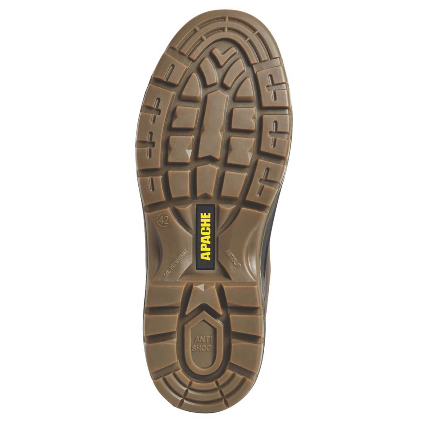 Apache AP715SM Size 11  Brown Water-Resistant Steel Toe Cap Safety Dealer Boots - Image 4