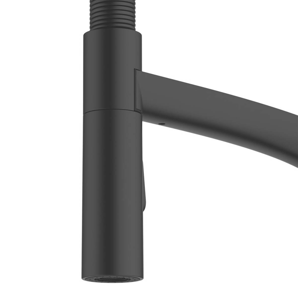 Swirl Kitchen Sink Tap Mixer Pull Out Matt Black Single Lever Zinc Modern Faucet - Image 4