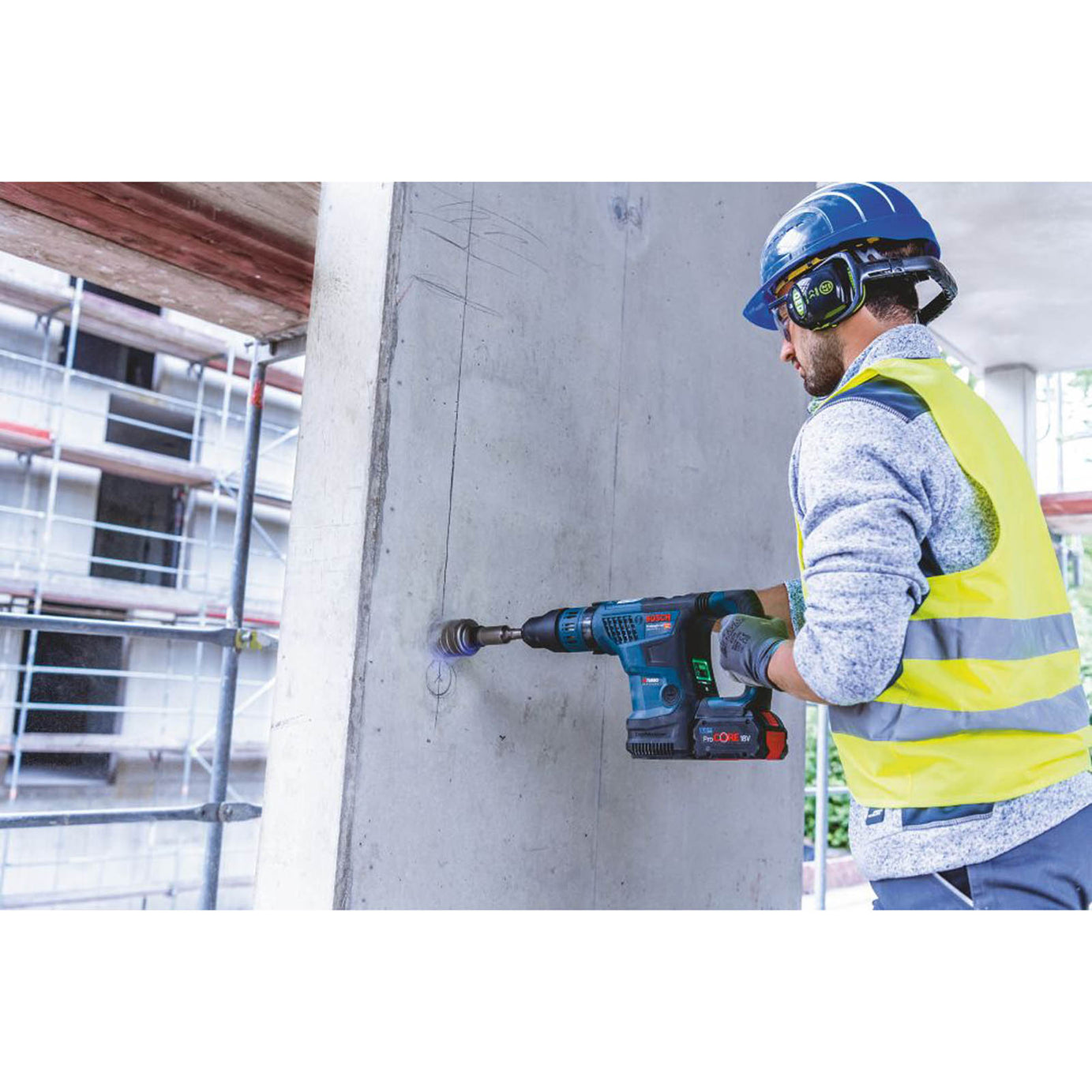 Bosch Rotary Hammer Drill Cordless 18V 2x8.0Ah Li-Ion GBH18V-36C BITURBO SDS Max - Image 5