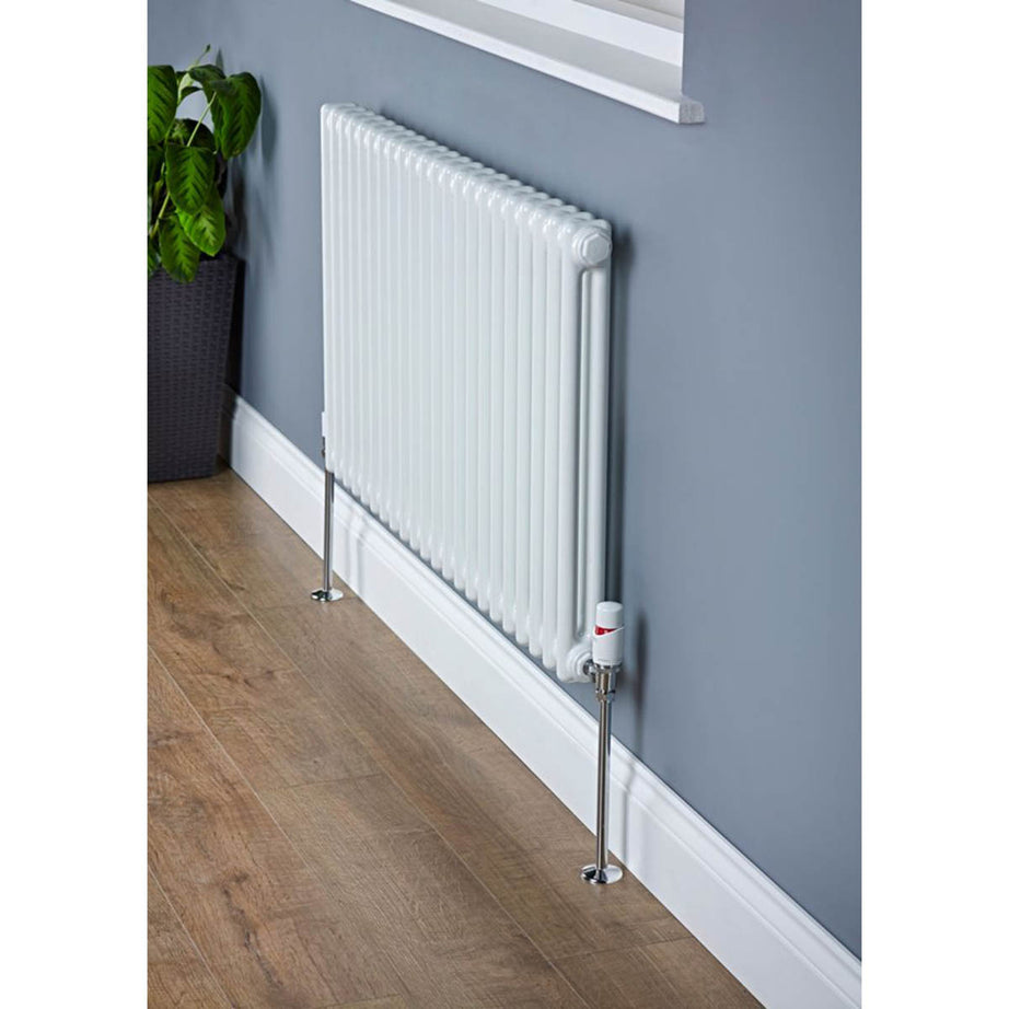 Acova 2 Column Radiator White Steel Horizontal Traditional 402W (H)292x(W)812mm - Image 5