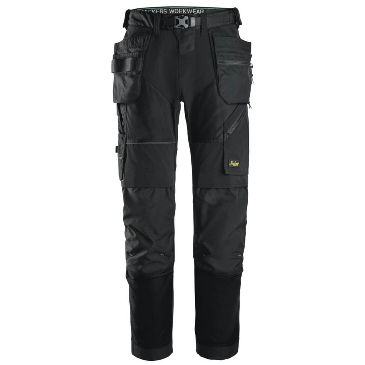 Snickers Work Trousers Mens Regular Fit Black Stretch Multi Pockets 31W 30L - Image 1