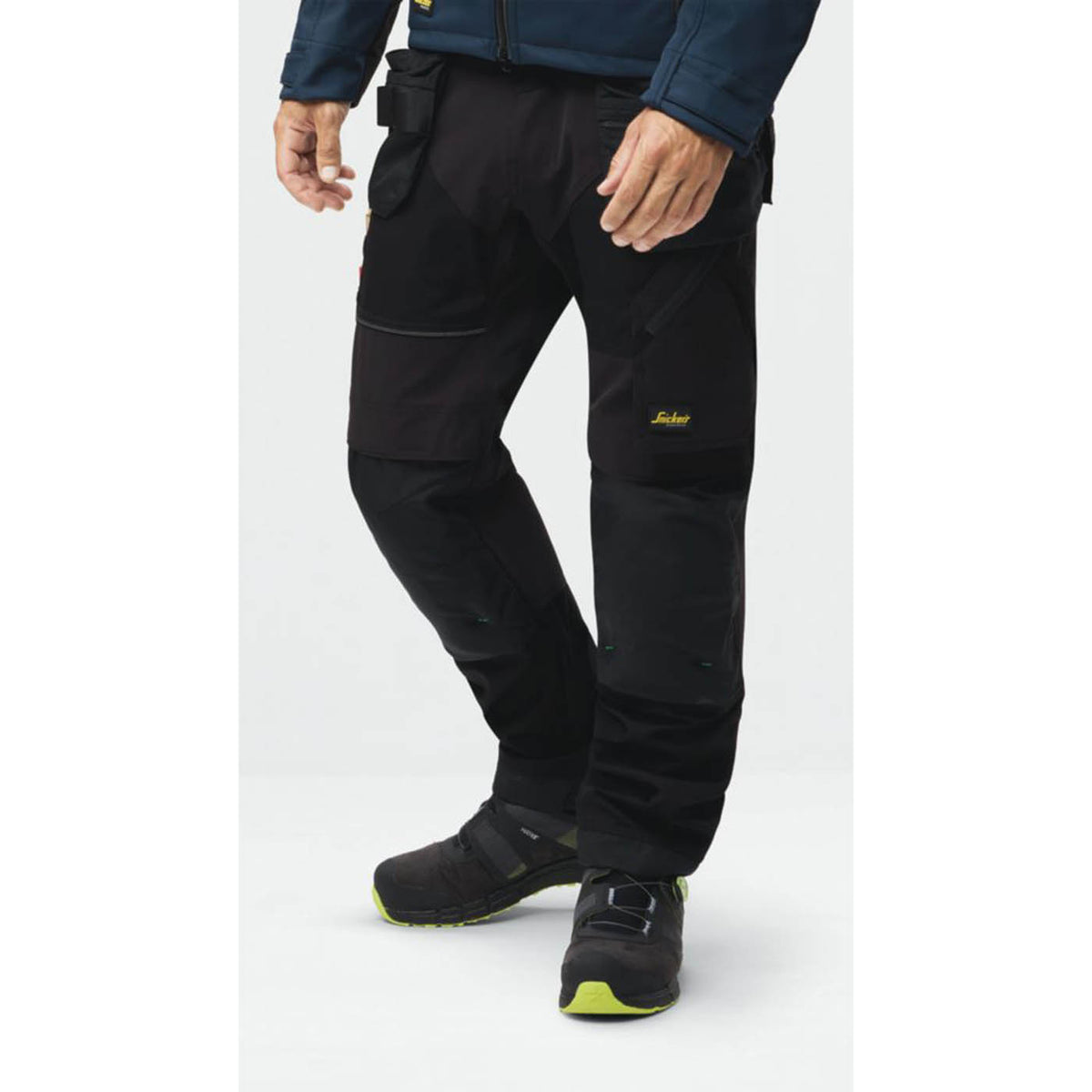 Snickers Work Trousers Mens Regular Fit Black Stretch Multi Pockets 38W 32L - Image 3