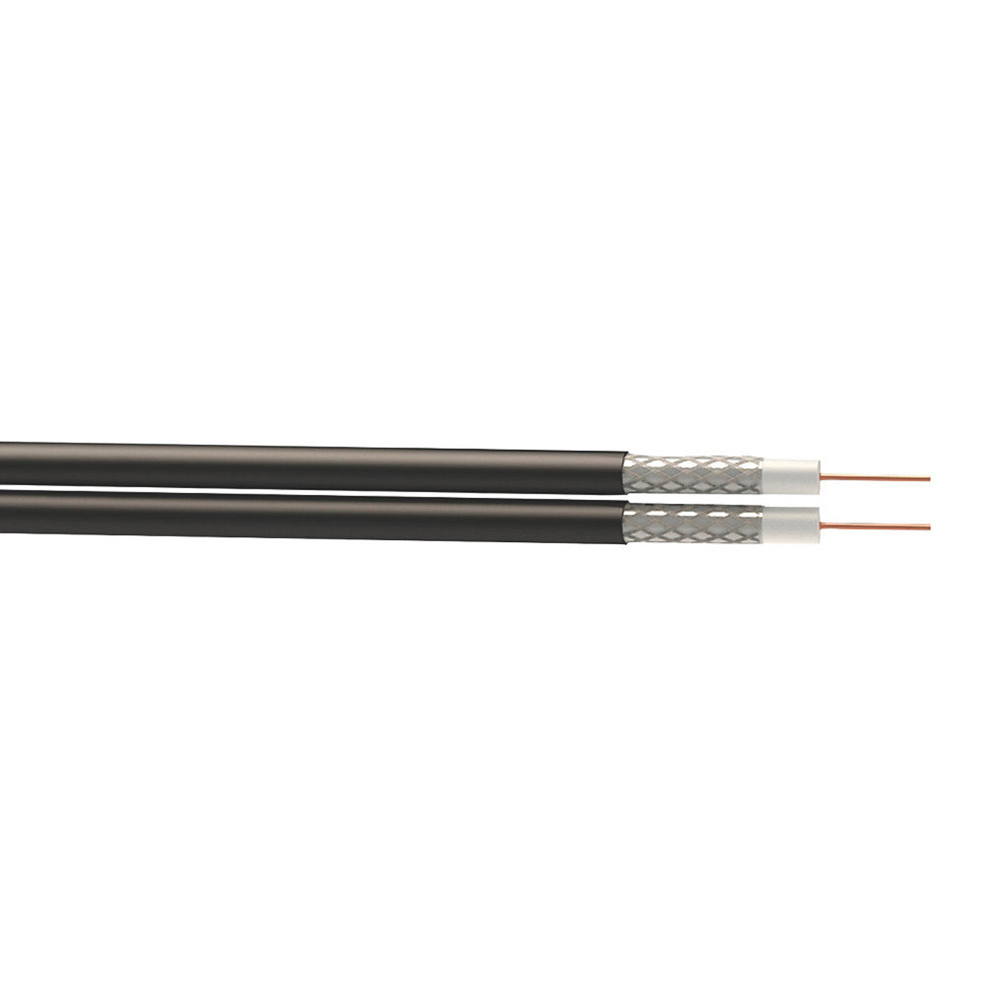 Time Coaxial Cable RG6 Shotgun 2- Core Black 5mm Indoor Outdoor Drum 100m - Image 2