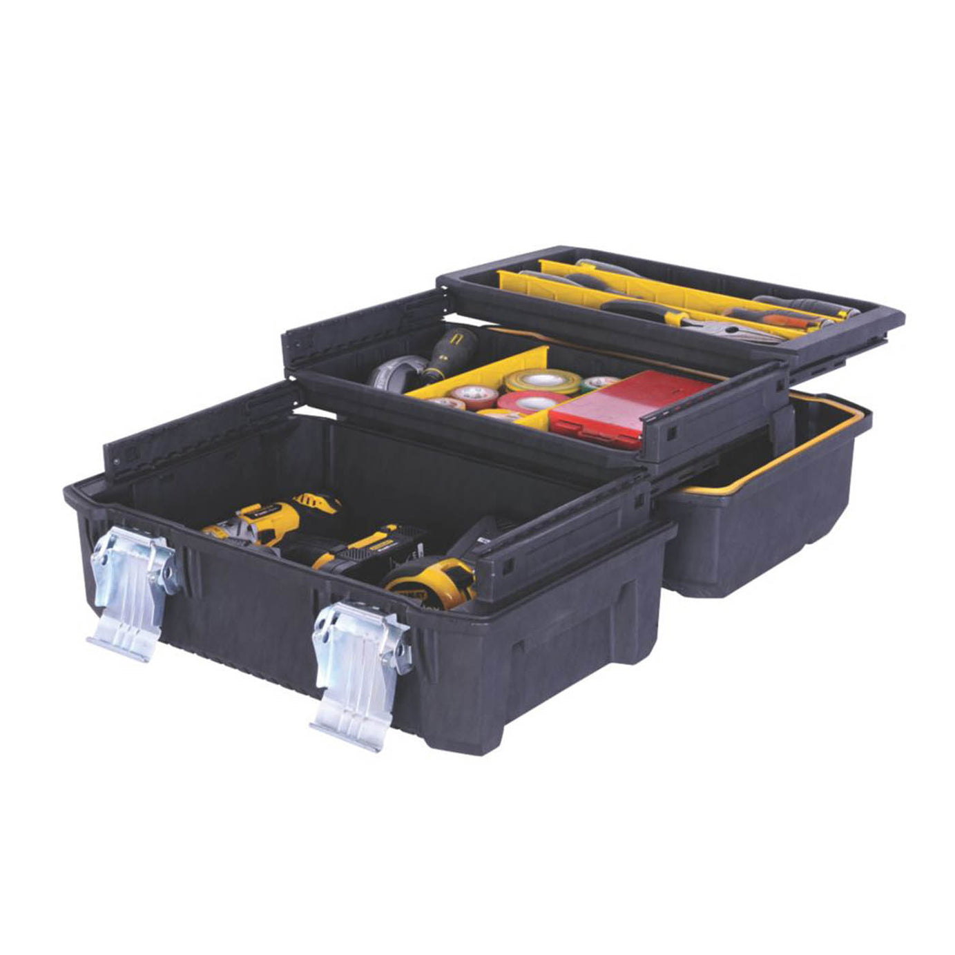 Stanley FatMax Cantilever Tool Box Black 3 Compartments Heavy Duty 18" - Image 4