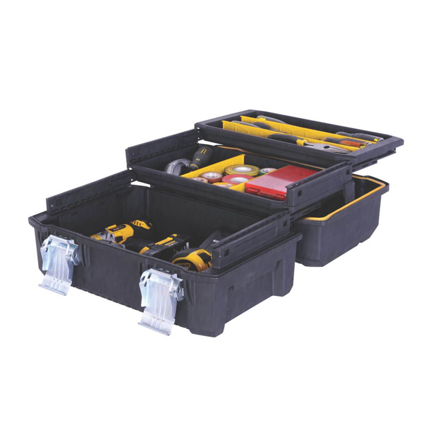 Stanley FatMax Cantilever Tool Box Black 3 Compartments Heavy Duty 18" - Image 4
