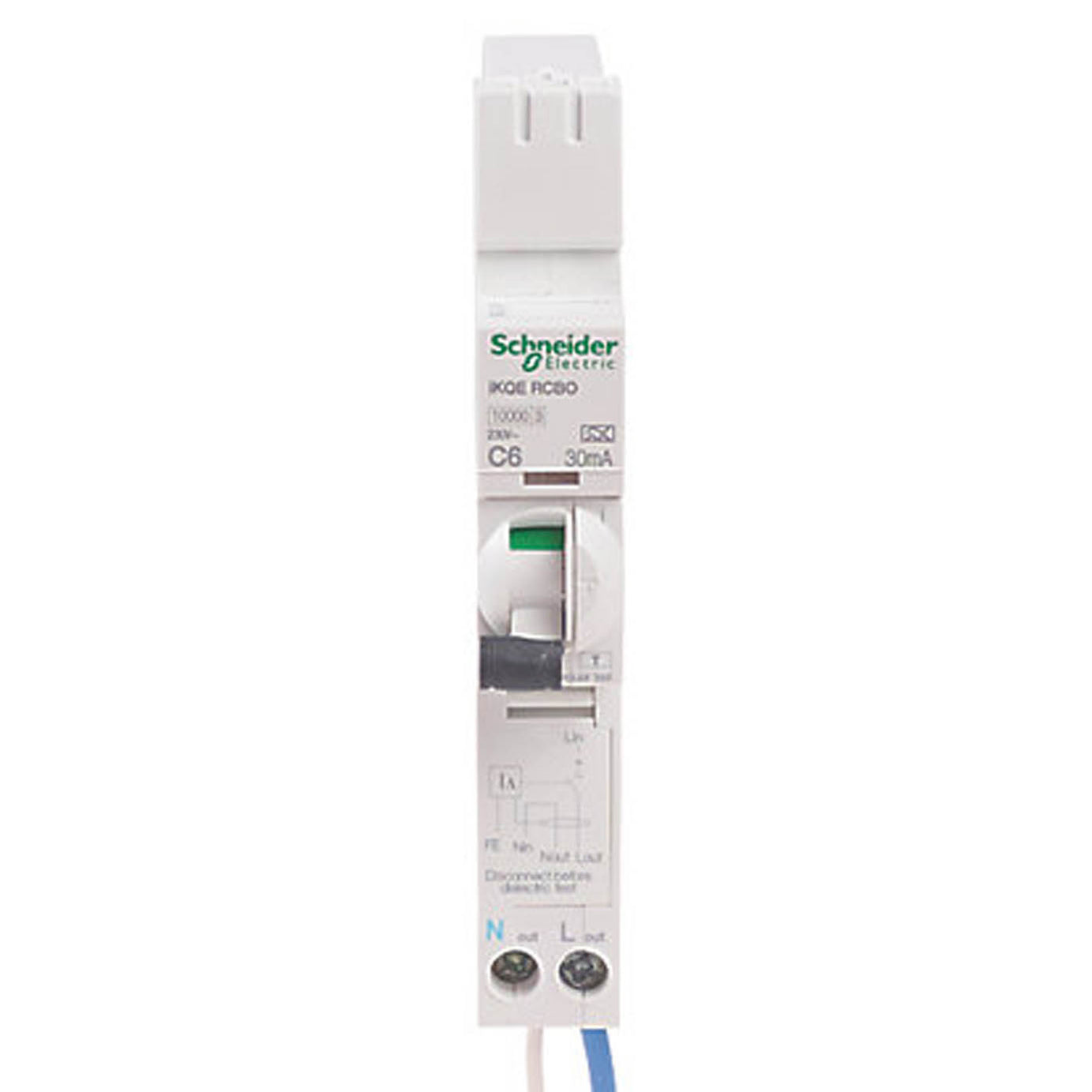 Schneider Electric RCBOs iKQ SEE106C03 Type A C Curve SP & N 30 mA Single Phase - Image 2