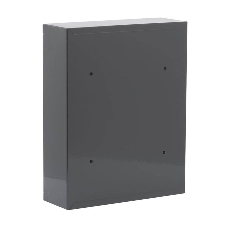 Post Letter Box Wall Mounted Galvanised Steel Anthracite Compact Outdoor 2 Keys - Image 3