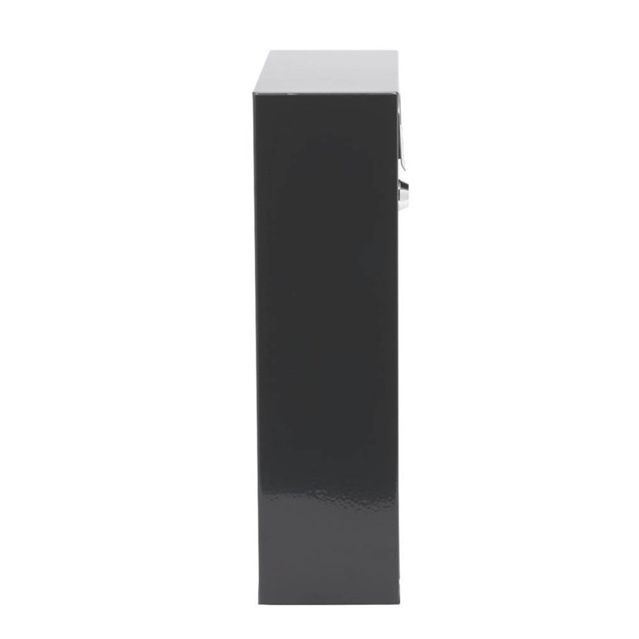 Post Letter Box Wall Mounted Galvanised Steel Anthracite Compact Outdoor 2 Keys - Image 4