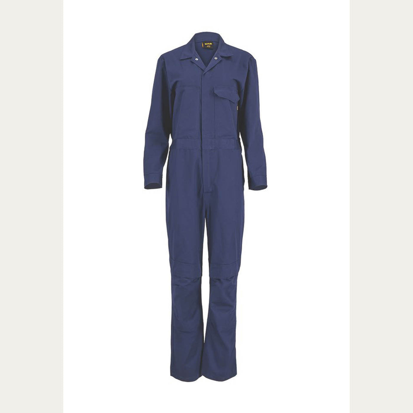 Site Work Coveralls Womens Blue Stretch Boilersuit Front Zip Size 12 28L - Image 1