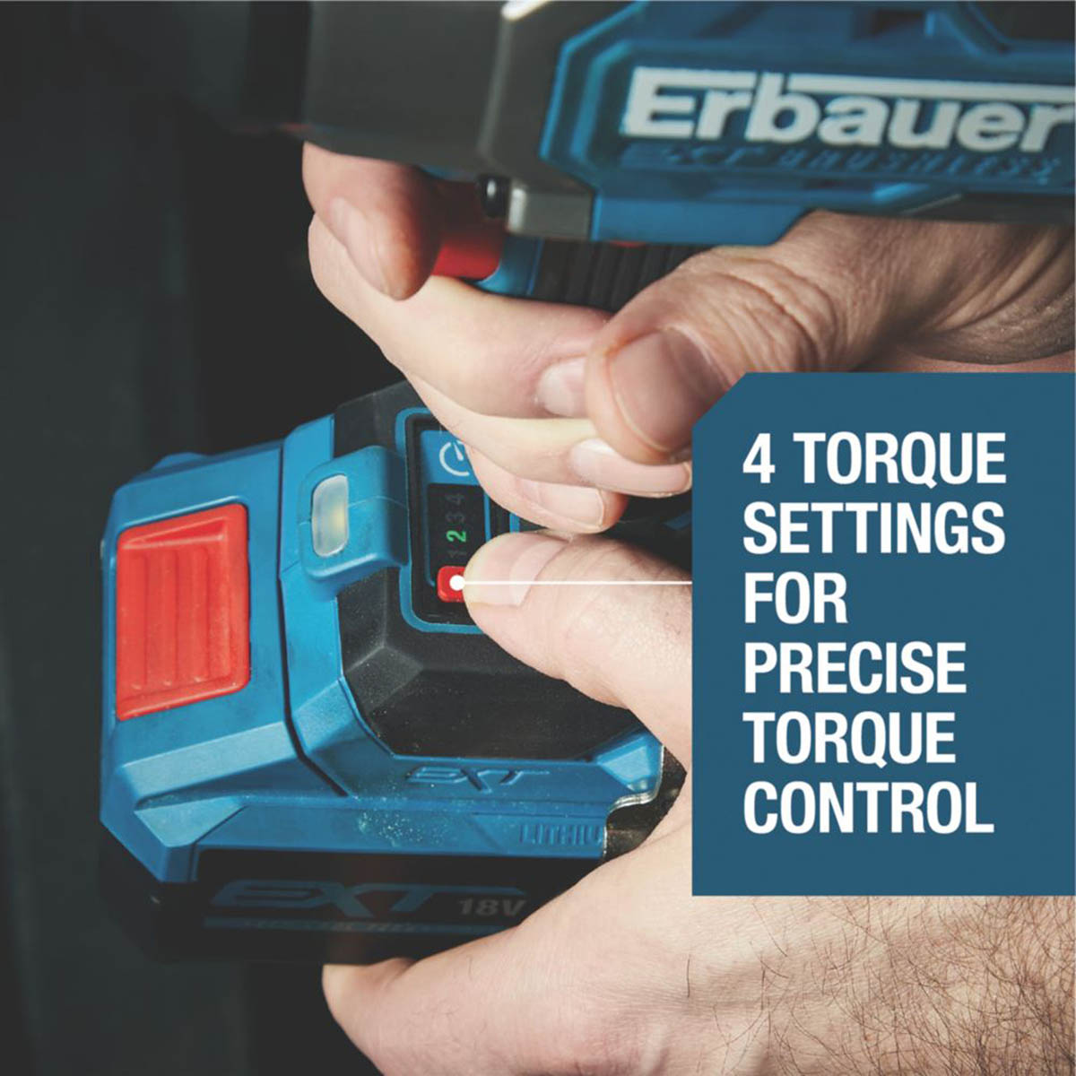 Erbauer Impact Driver Wrench ERI1097IPD Cordless 18V Li-Ion EXT Body Only - Image 5