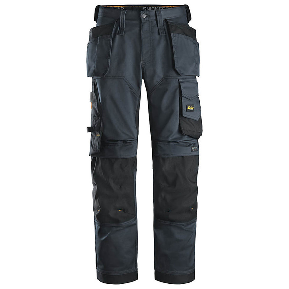 Snickers Mens Work Trousers Stretch HP Loose Fit Steel Grey Stretch W33 L32 - Image 1