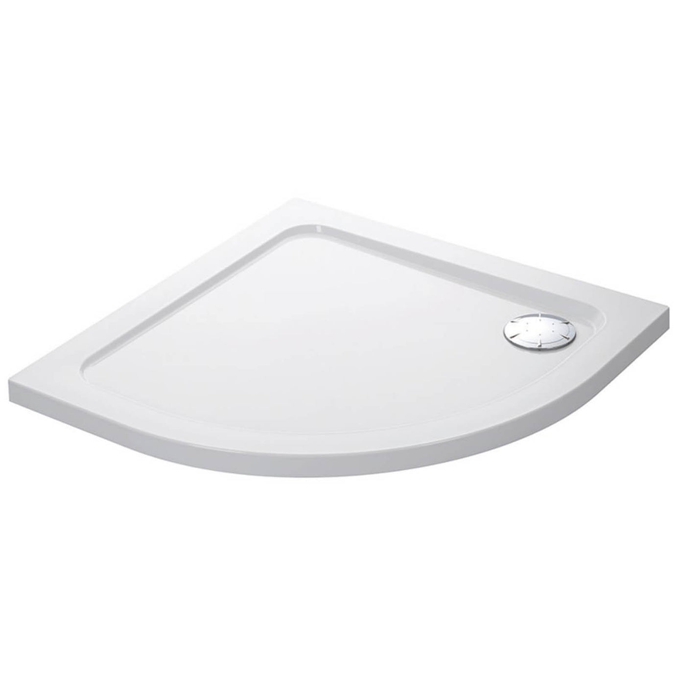 Mira Shower Tray White Quadrant Durable 40mm Modern Bathroom Corner 90x90x4cm - Image 1