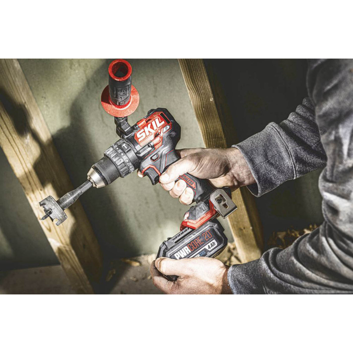 Skil Hammer Drill CD1U3085HB Cordless LED Light 20V 2 x 4.0Ah Li-Ion PWRCORE 20 - Image 5