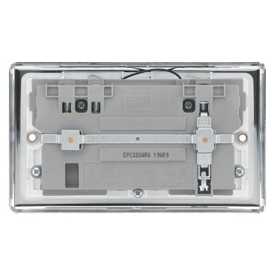 Double Plug Switched Socket WiFi Extender USB 2 Gang Single Pole Type A 13A 240V - Image 3