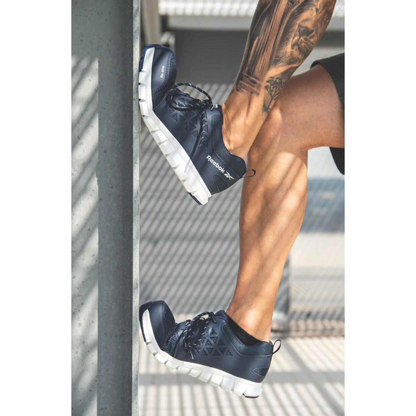 Reebok Safety Trainers Mens Wide Fit Navy Blue Work Boots Aluminium Toe Size 10 - Image 6