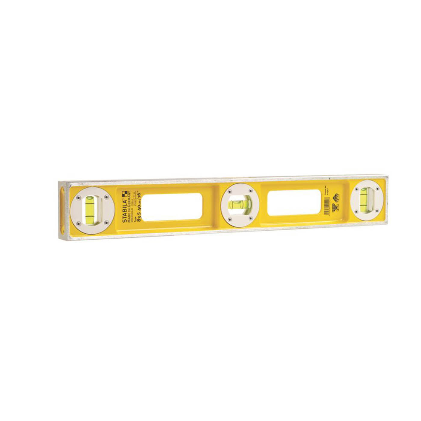 Stabila Spirit Level 83 Series 3 Vials Aluminium Frame Lightweight 15 3/4in - Image 1