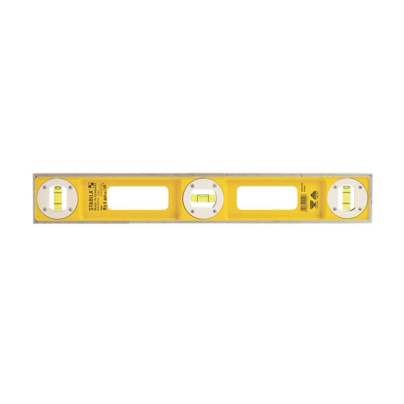 Stabila Spirit Level 83 Series 3 Vials Aluminium Frame Lightweight 15 3/4in - Image 2