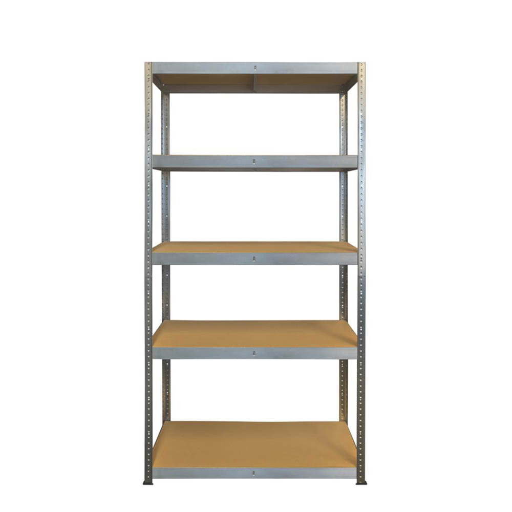 Shelving Unit 5 Tier Galvanised Steel Boltless Garage Warehouse Racking Storage - Image 2