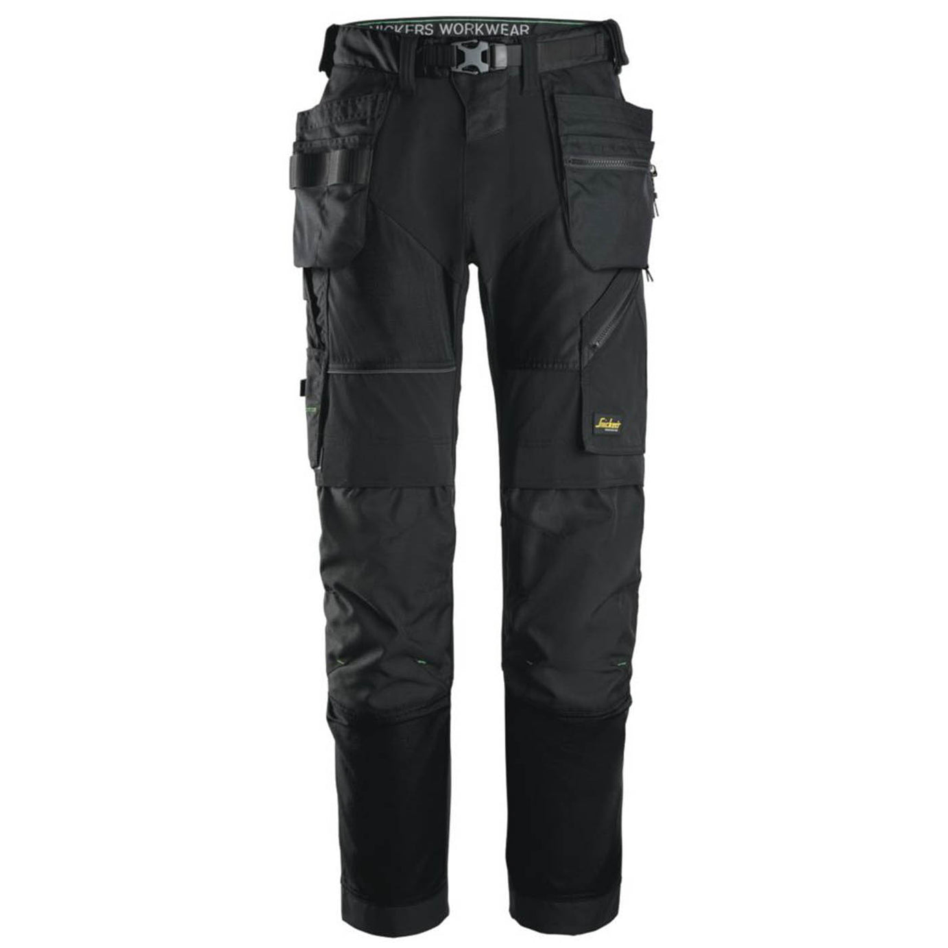 Snickers Work Trousers Mens Regular Fit Black Stretch Multi Pockets 30W 30L - Image 1