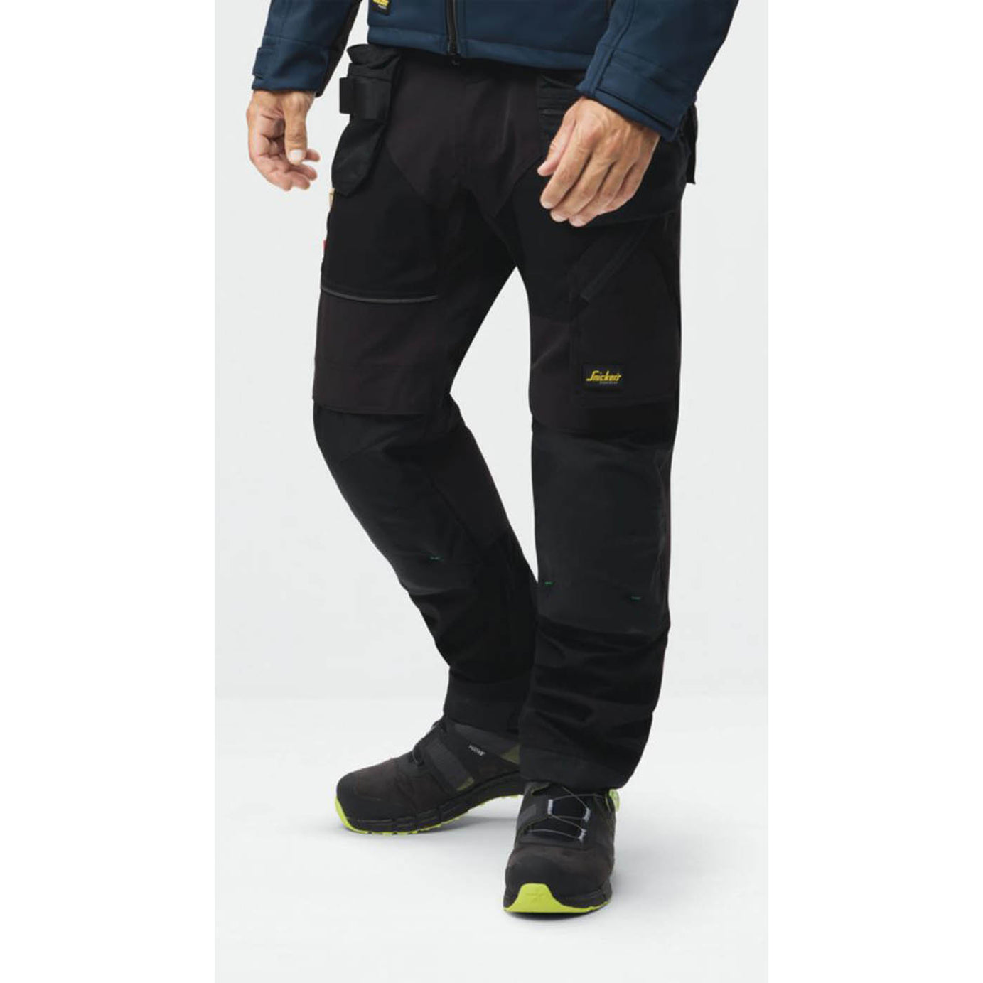 Snickers Work Trousers Mens Regular Fit Black Stretch Multi Pockets 30W 30L - Image 3