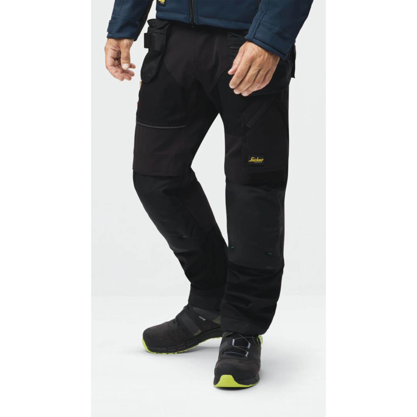 Snickers Work Trousers Mens Regular Fit Black Stretch Multi Pockets 30W 30L - Image 3