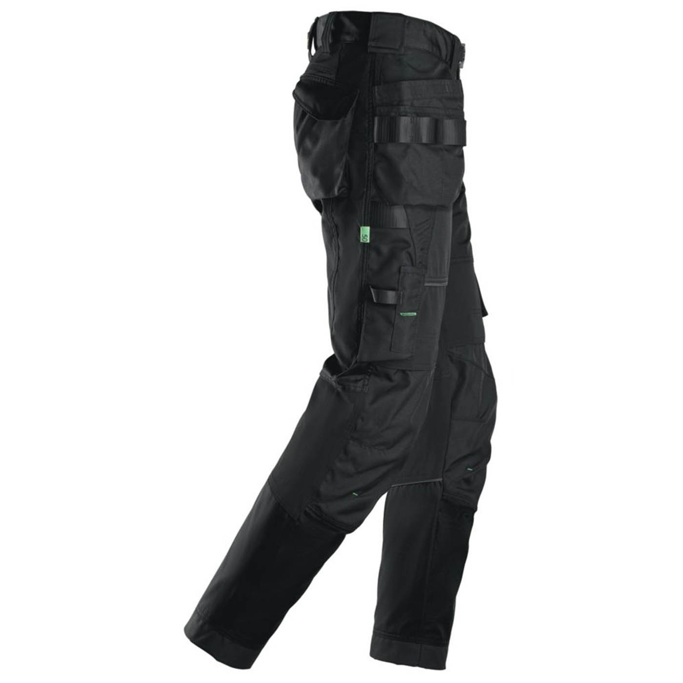 Snickers Work Trousers Mens Regular Fit Black Stretch Multi Pockets 30W 30L - Image 4