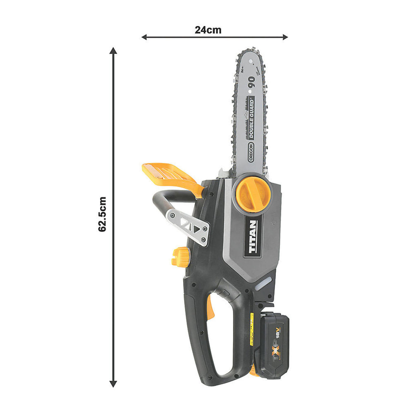 Titan Chainsaw Cordless 18V 5.0Ah Li-Ion TTI932CHN 25cm Garden Wood Cutter - Image 5