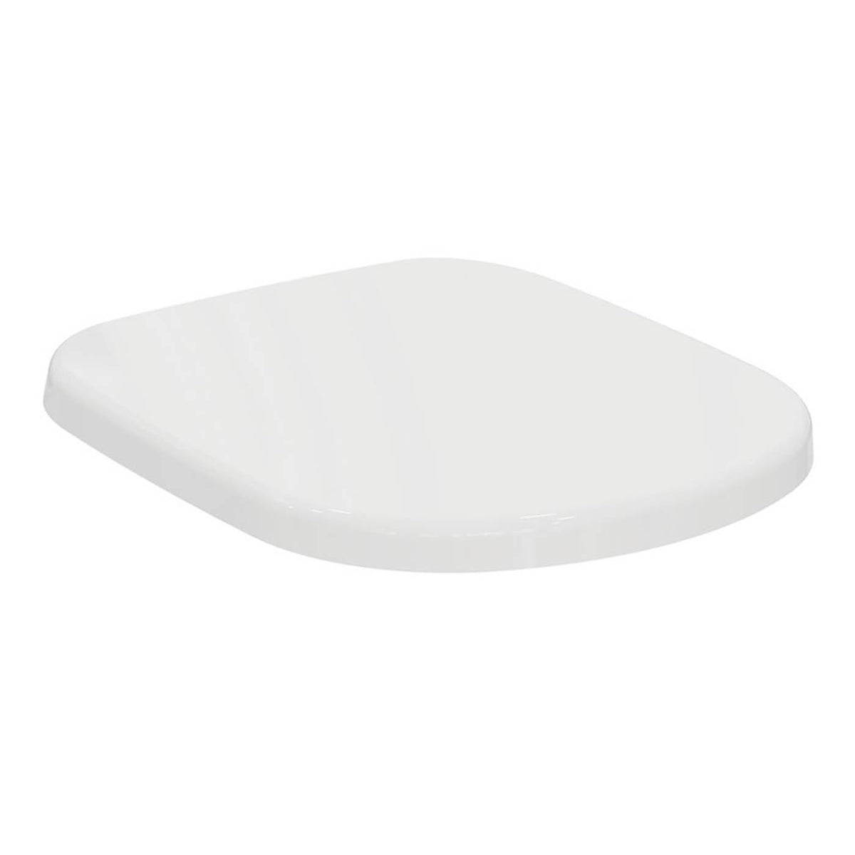 Toilet Seat Cover White Standard Closing Duraplast Top Fix Heavy Duty WC - Image 1