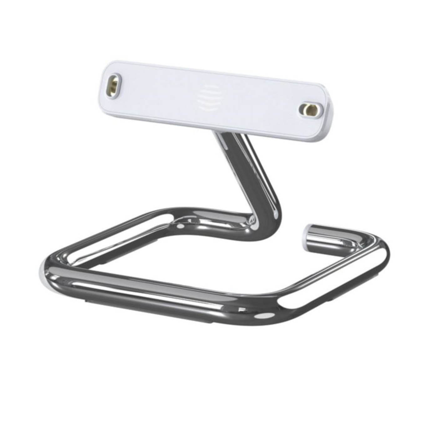 Hive Silver White Thermostat Stand Solid Zinc Alloy Base Chrome Plated Finish - Image 1