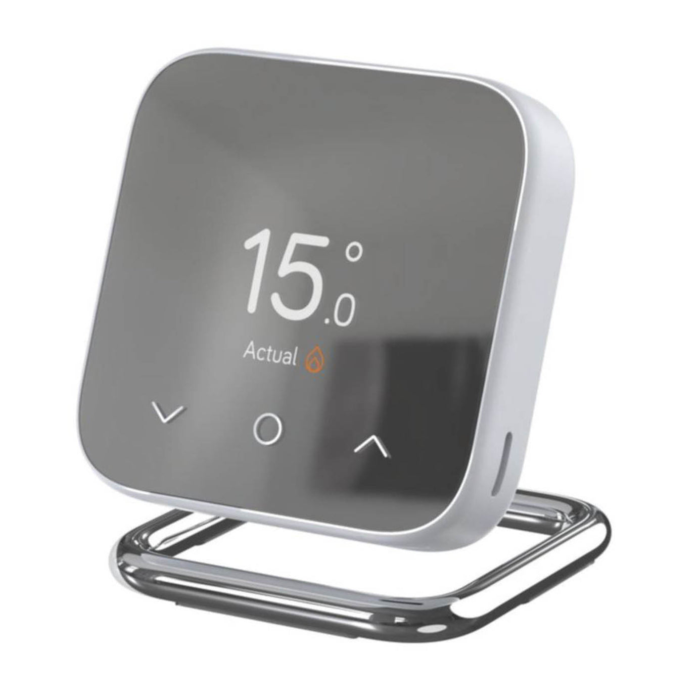 Hive Silver White Thermostat Stand Solid Zinc Alloy Base Chrome Plated Finish - Image 3
