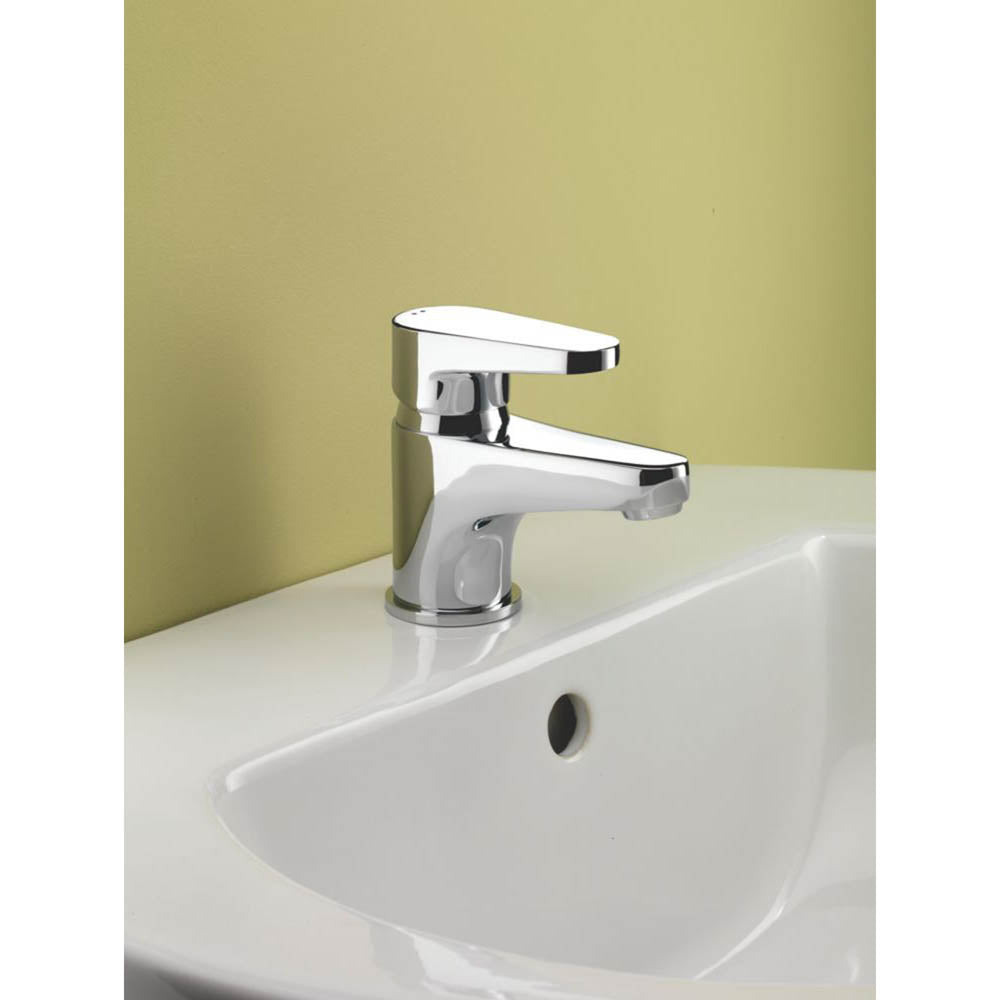 Bathroom Basin Tap Mono Mixer Chrome Single Lever Clicker Waste Contemporary - Image 3