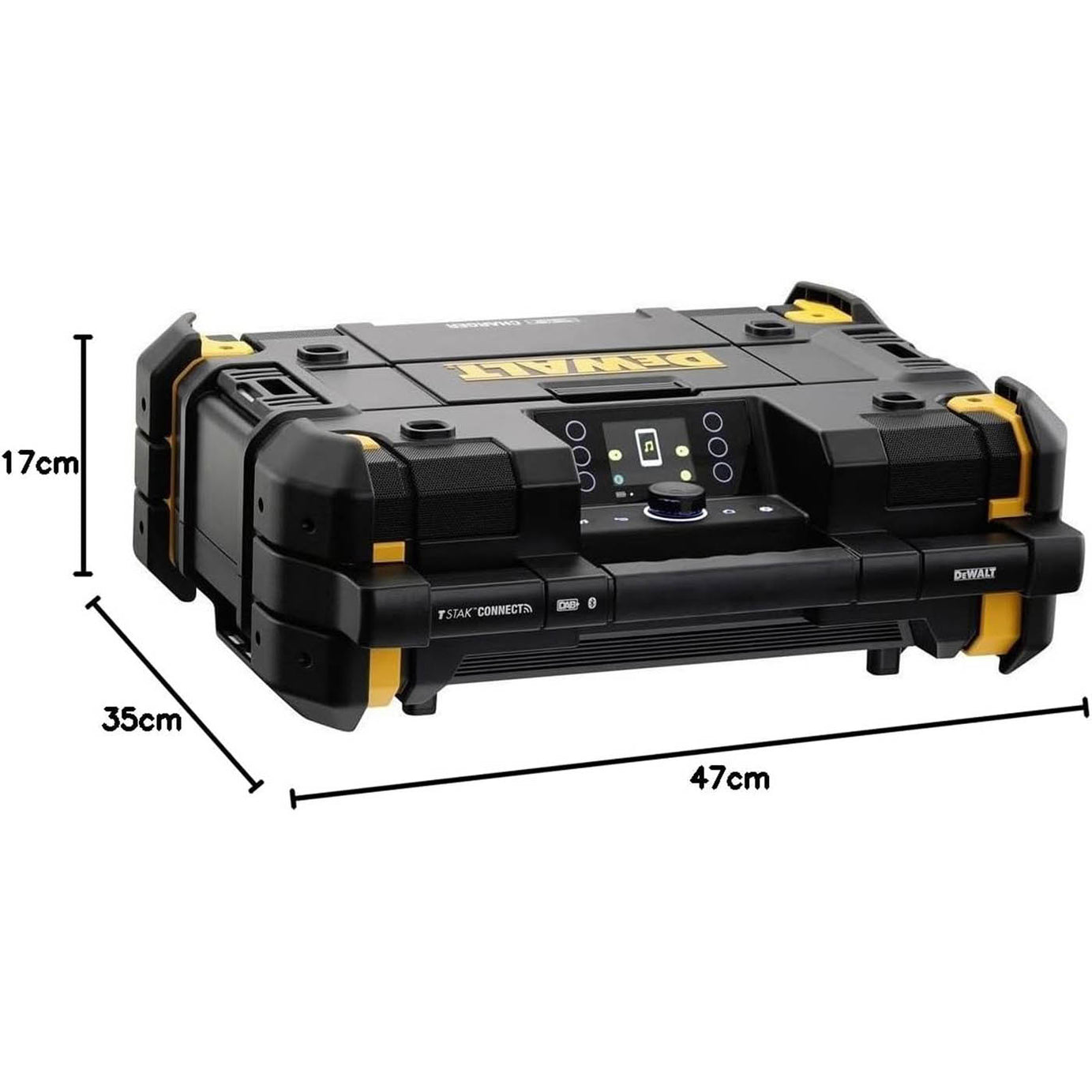 DeWalt Site Radio Cordless 18V Li-Ion DWST1 DAB/FM/AM Portable Compact Body Only - Image 2